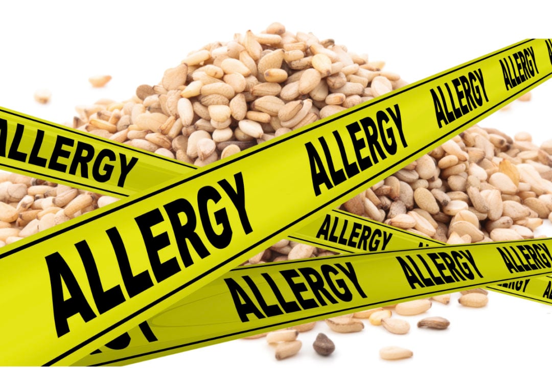 sesame allergy