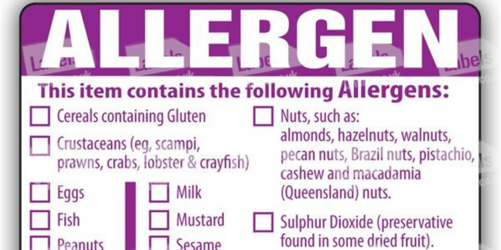 allergen label